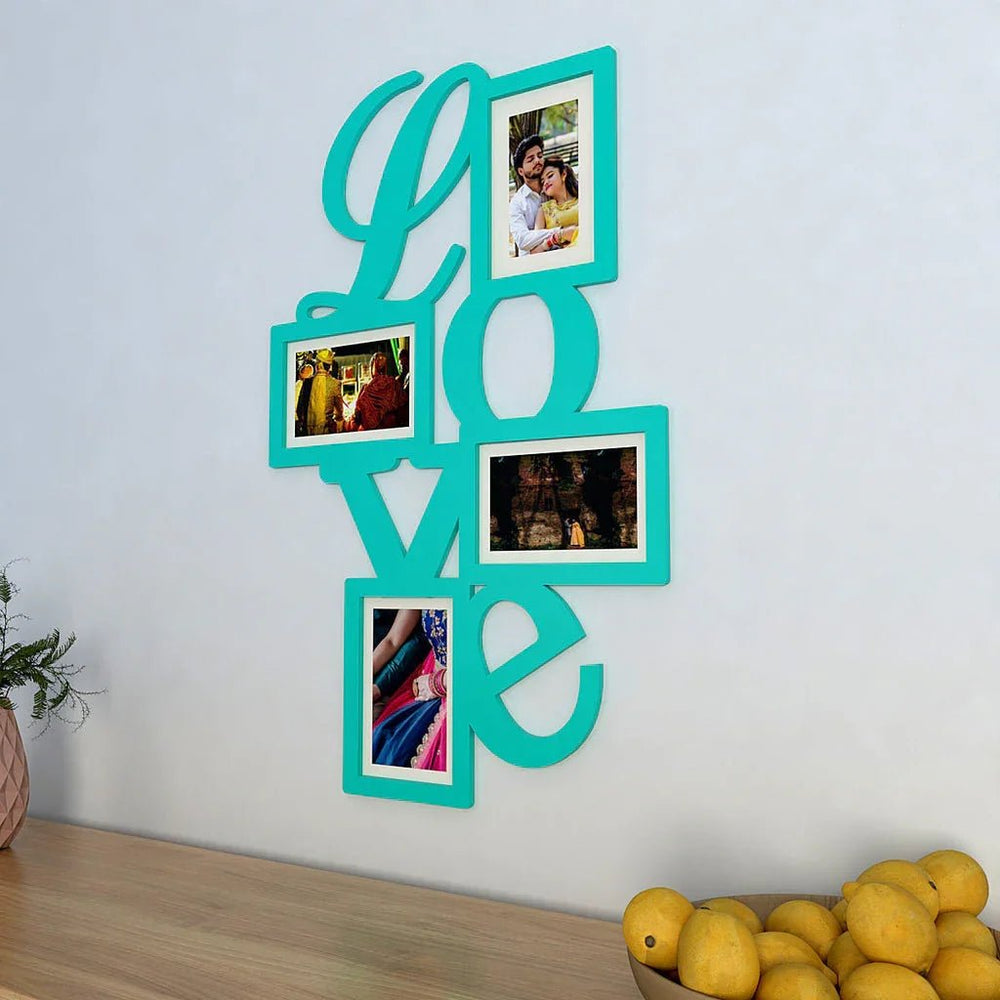 Love Collage Hanging Photo Frame - Available in 4 colors - All India Decor