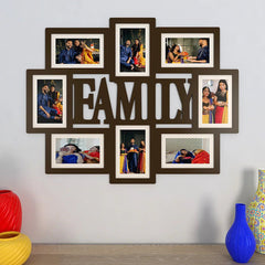Family Dark Brown Hanging Photo Frame - All India Decor
