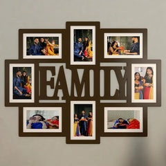 Family Dark Brown Hanging Photo Frame - All India Decor