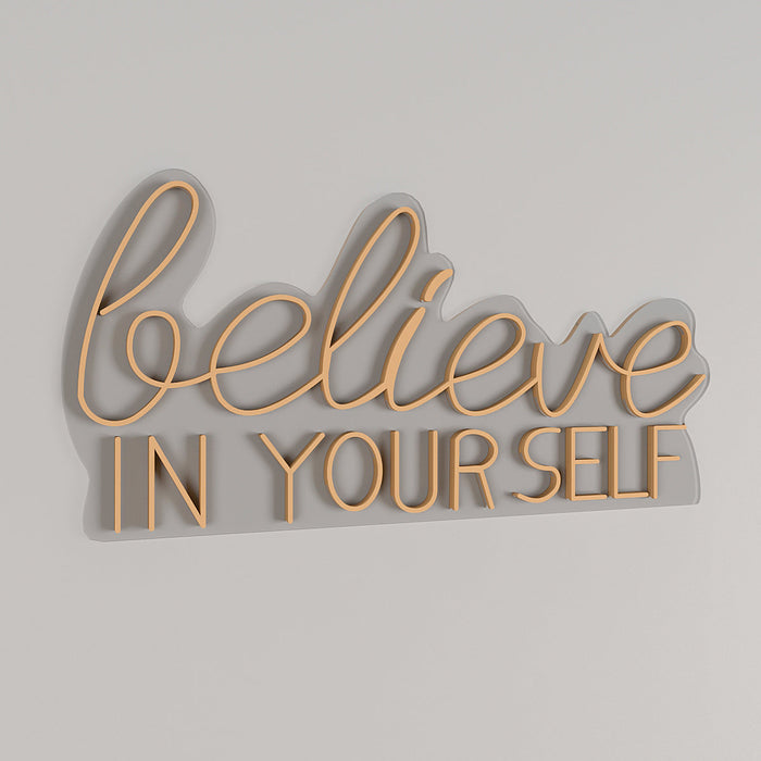 Believe In yourself LED Neon Light (Available in Multiple Colors)