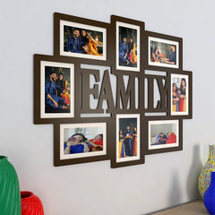 Family Dark Brown Hanging Photo Frame - All India Decor