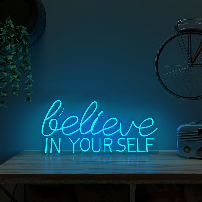 Believe In yourself LED Neon Light (Available in Multiple Colors)