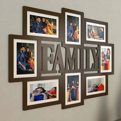 Family Dark Brown Hanging Photo Frame - All India Decor