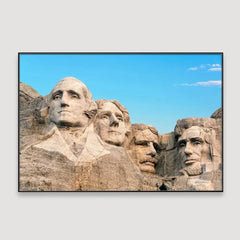 Mt. Rushmore Framed Wall Art, Beautiful Canvas Wall Paintings - All India Decor