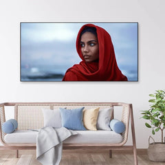 The Beauty of Paranja Women Framed Wall art - All India Decor