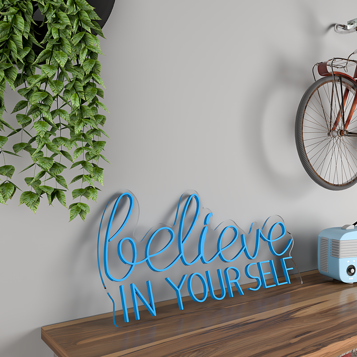 Believe In yourself LED Neon Light (Available in Multiple Colors)