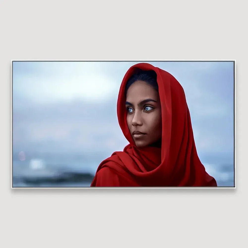 The Beauty of Paranja Women Framed Wall art - All India Decor