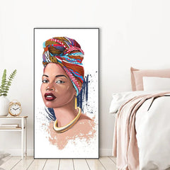The african Silhuette Framed Wall art - All India Decor
