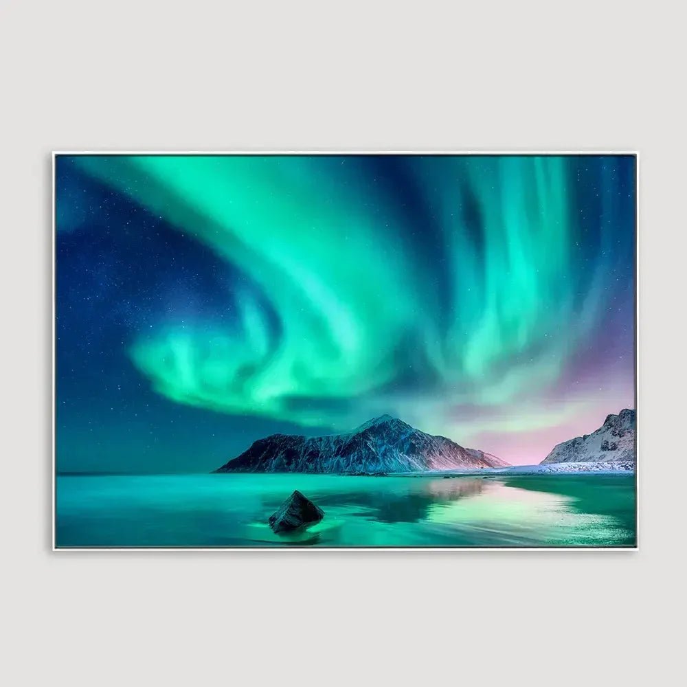 Magnificent Nothern Lights Framed Wall art - All India Decor