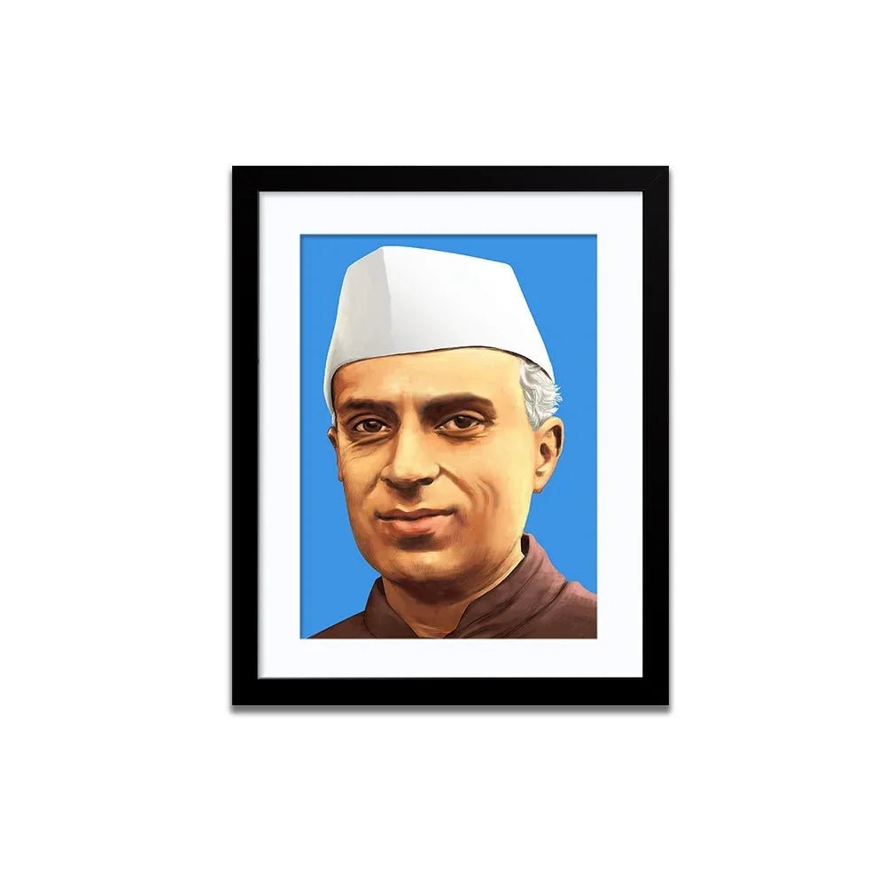 Jawaharlal Nehru Framed Wall Painting - All India Decor
