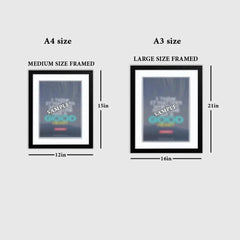 Jawaharlal Nehru Framed Wall Painting - All India Decor