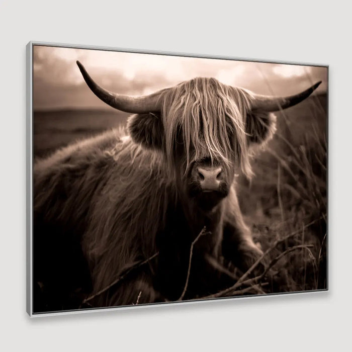 Scottish Highland Cow Framed Wall art