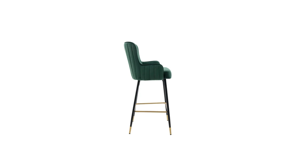 Green Color Nolen Bar Stool - All India Decor