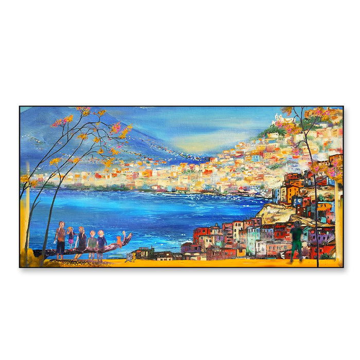 Italian Landscape View Framed Wall Art