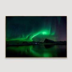 Illuminated Lofoten Islands Framed Wall art - All India Decor