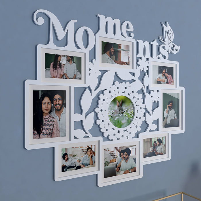 Moments White Hanging Photo Frame