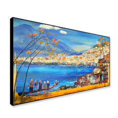 Italian Landscape View Framed Wall Art