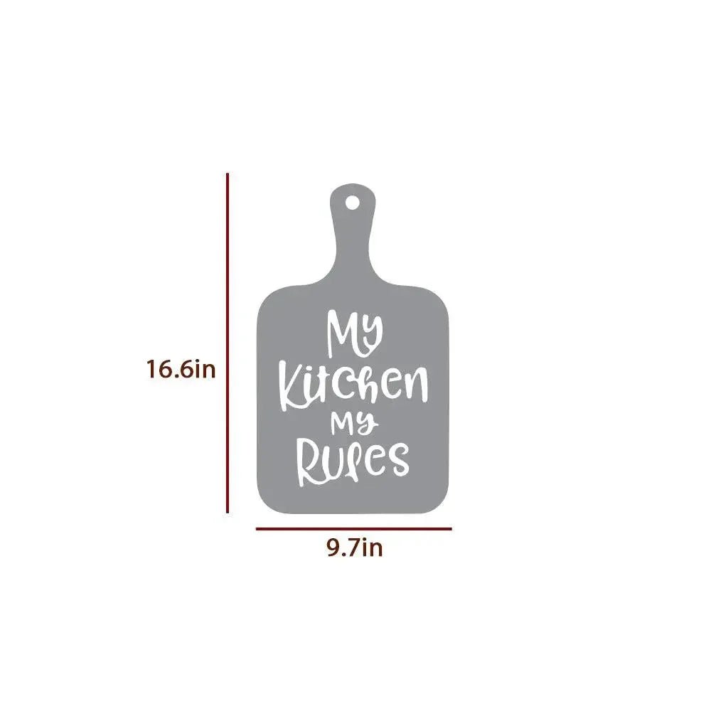 My Kitchen My Rules' Backlit Wall Art for Kitchen Decor - All India Decor