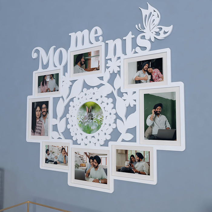 Moments White Hanging Photo Frame