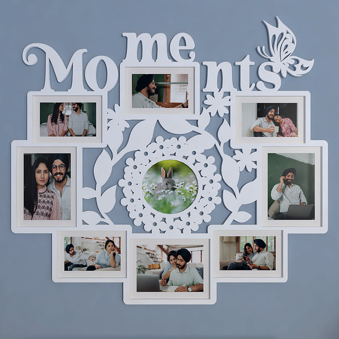 Moments White Hanging Photo Frame