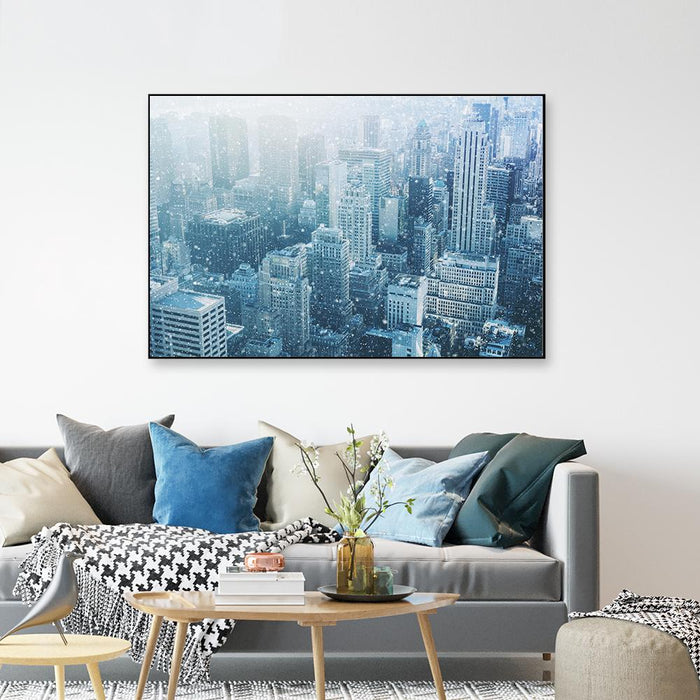 Urban Manhattan skyscraper Framed Wall art