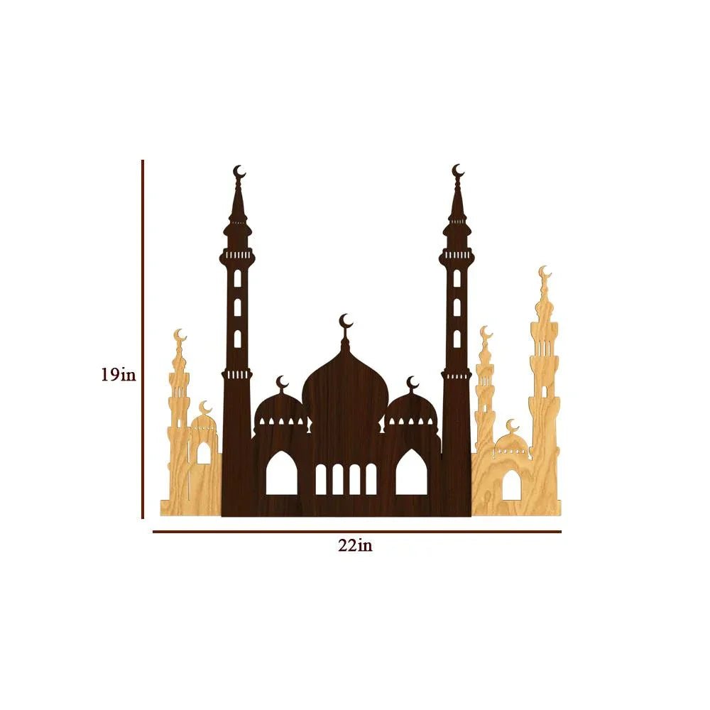 Illuminated Mosque Backlit Wall Art - All India Decor