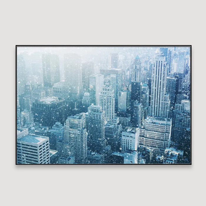 Urban Manhattan skyscraper Framed Wall art