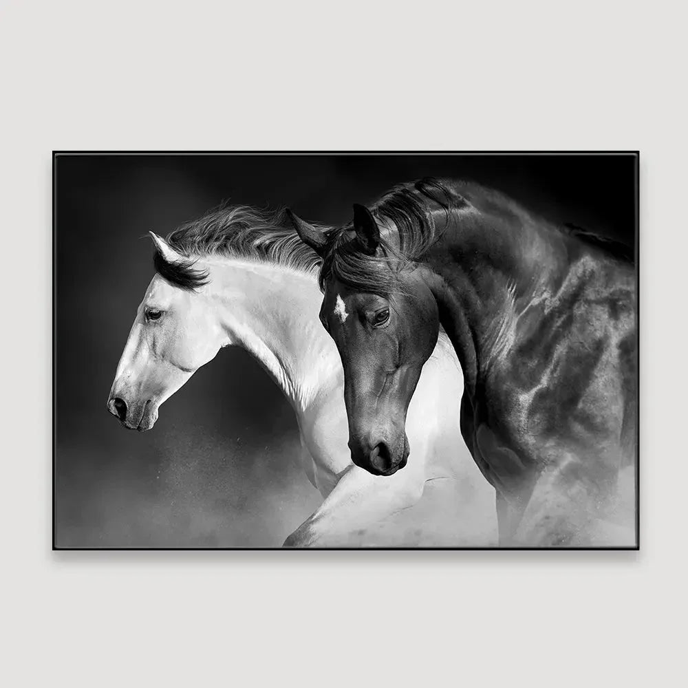 Majestic Stallions Framed Wall art - All India Decor