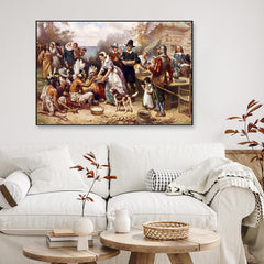 The First Thanks Giving Framed Wall art - All India Decor