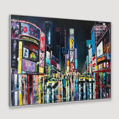 Night Walkers InTimes Squar Framed Wall art - All India Decor
