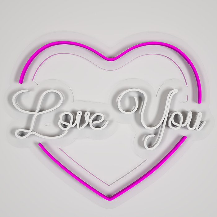 Unique Design Love You Neon Light (Available in Multiple Colors)