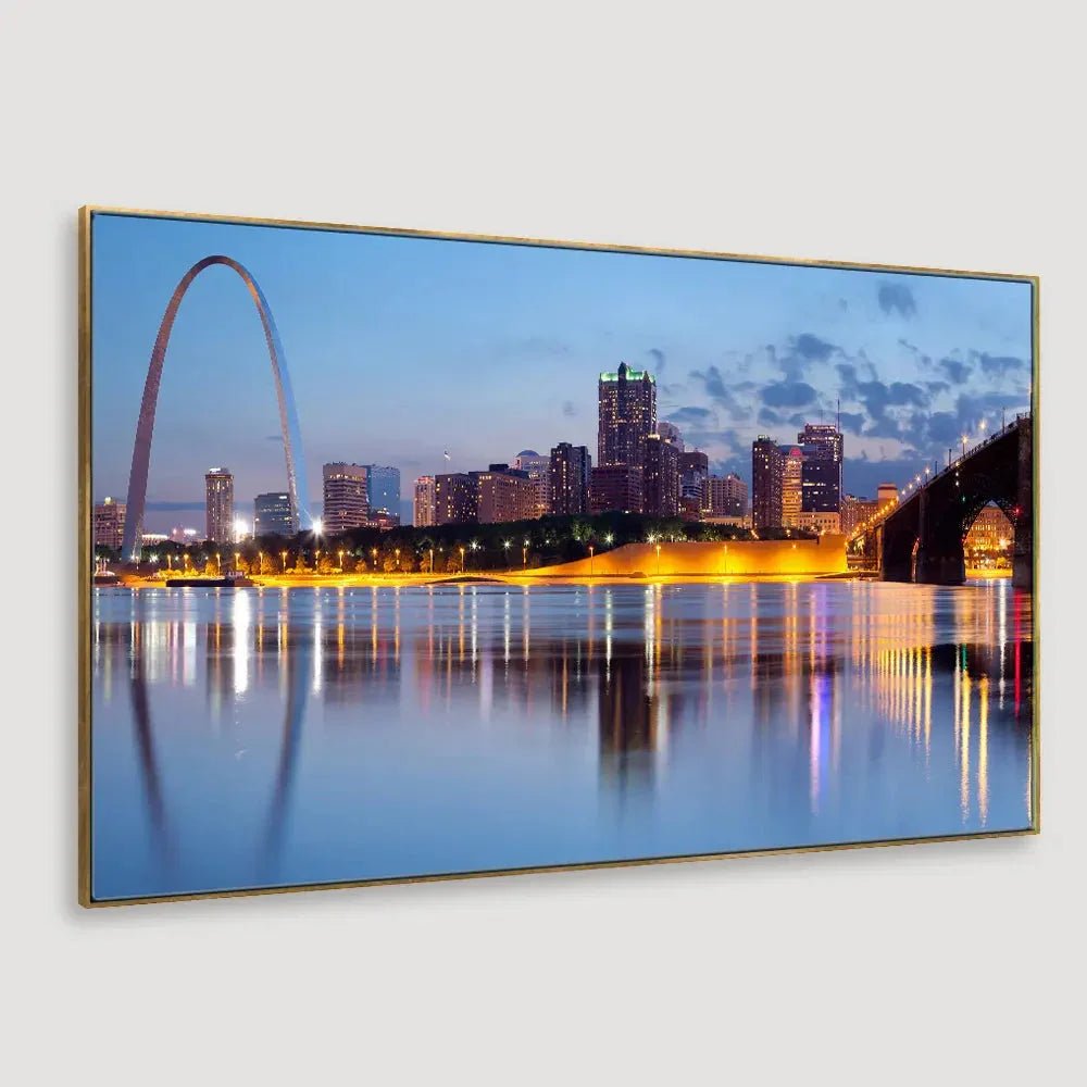 The City of St. Louis skyline Framed Wall art - All India Decor