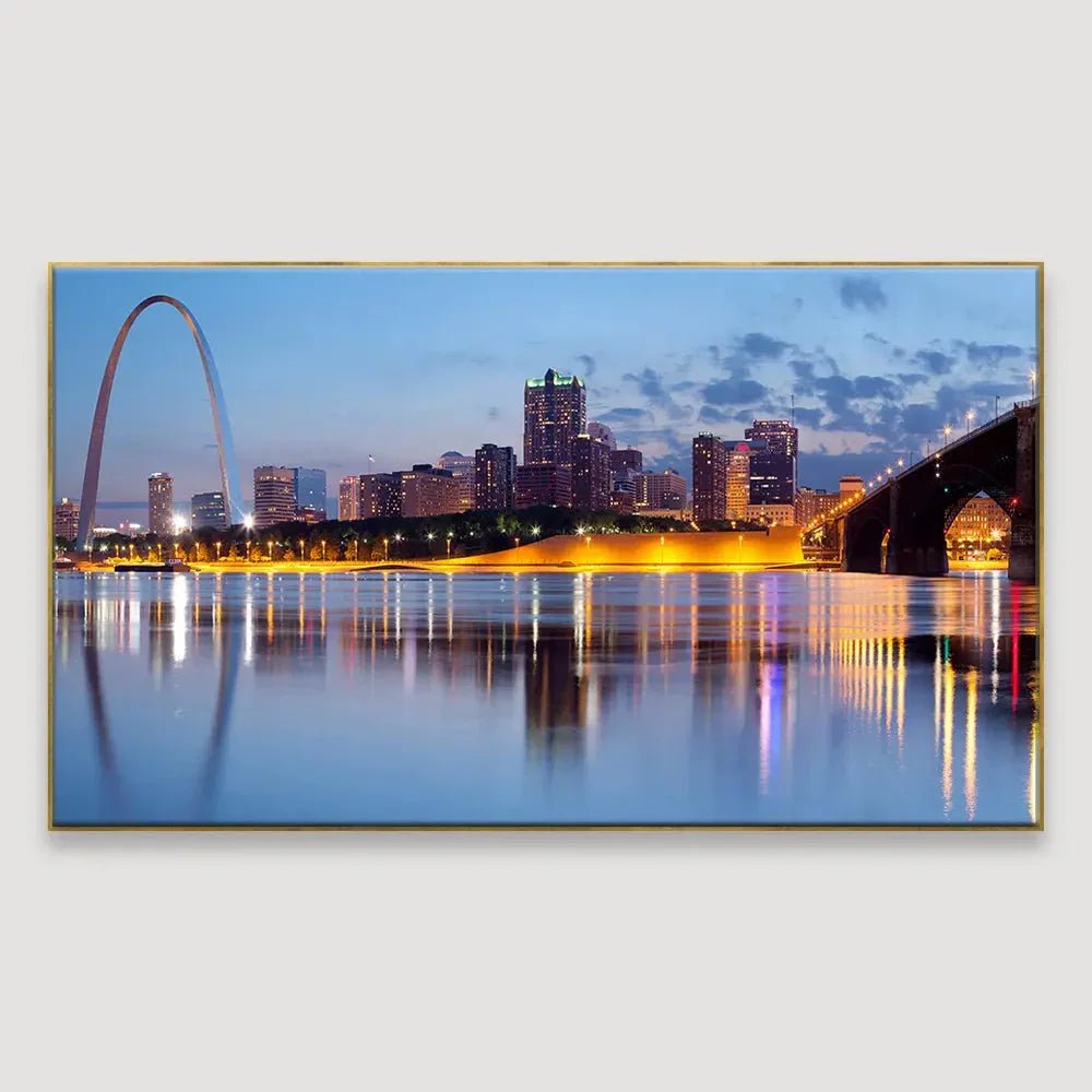 The City of St. Louis skyline Framed Wall art - All India Decor
