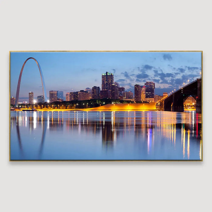 The City of St. Louis skyline Framed Wall art