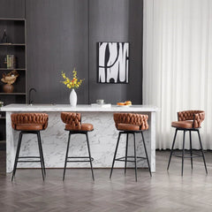 Whisky Brown Presley Bar Stool - All India Decor