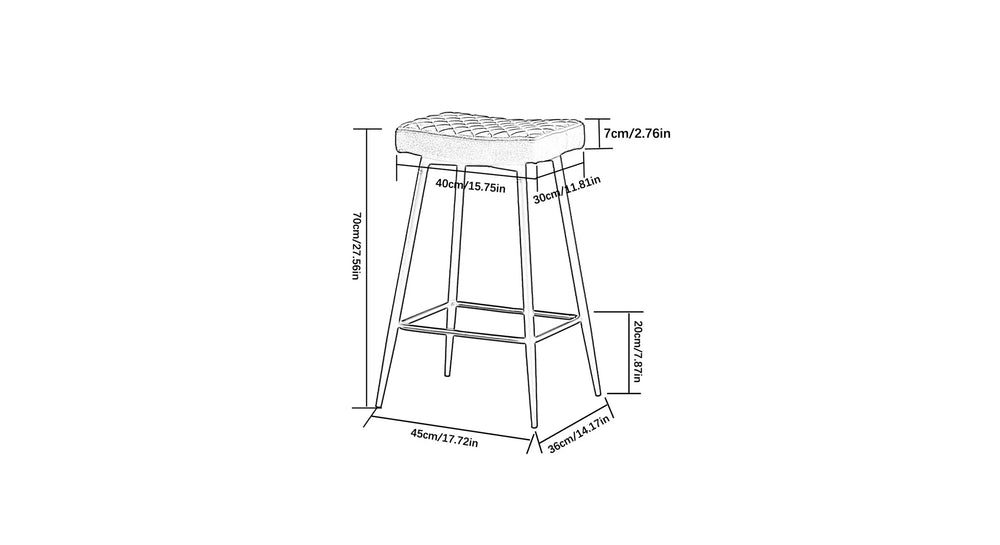 Green Color Gemm Bar Stool - All India Decor