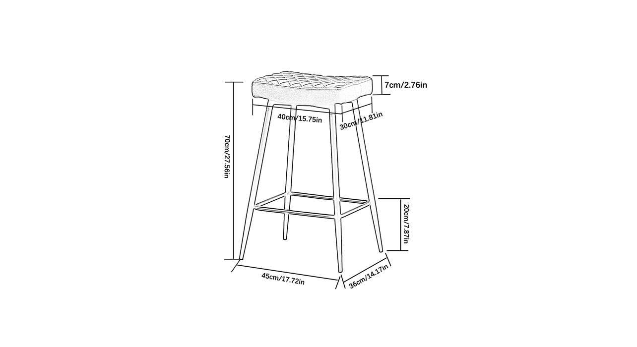 Green Color Gemm Bar Stool