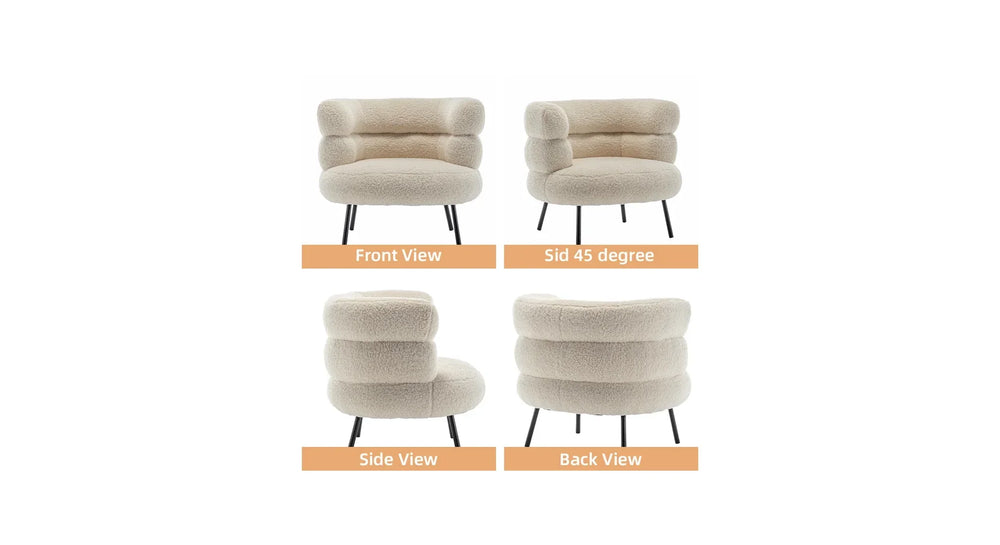 Beige Clive Accent Chair - All India Decor