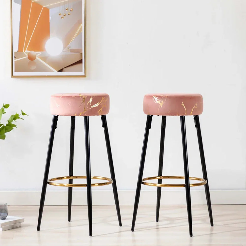 Pink Color Nahman Bar Stool - All India Decor
