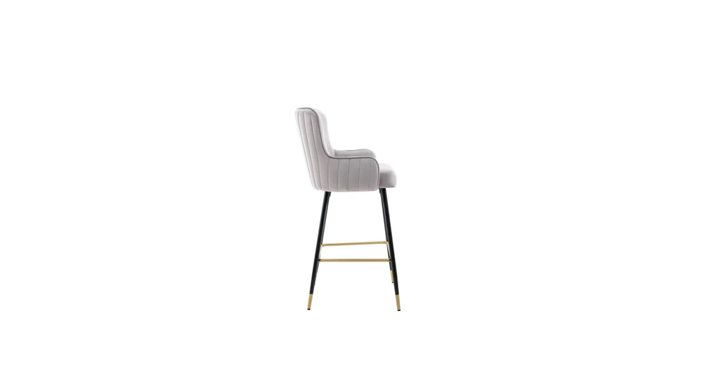 Grey Color Nolen Bar Stool - All India Decor