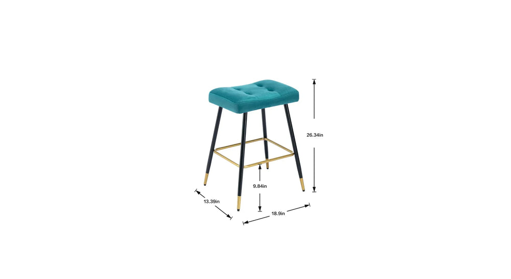 Teal Color Julio Counter Stool - All India Decor