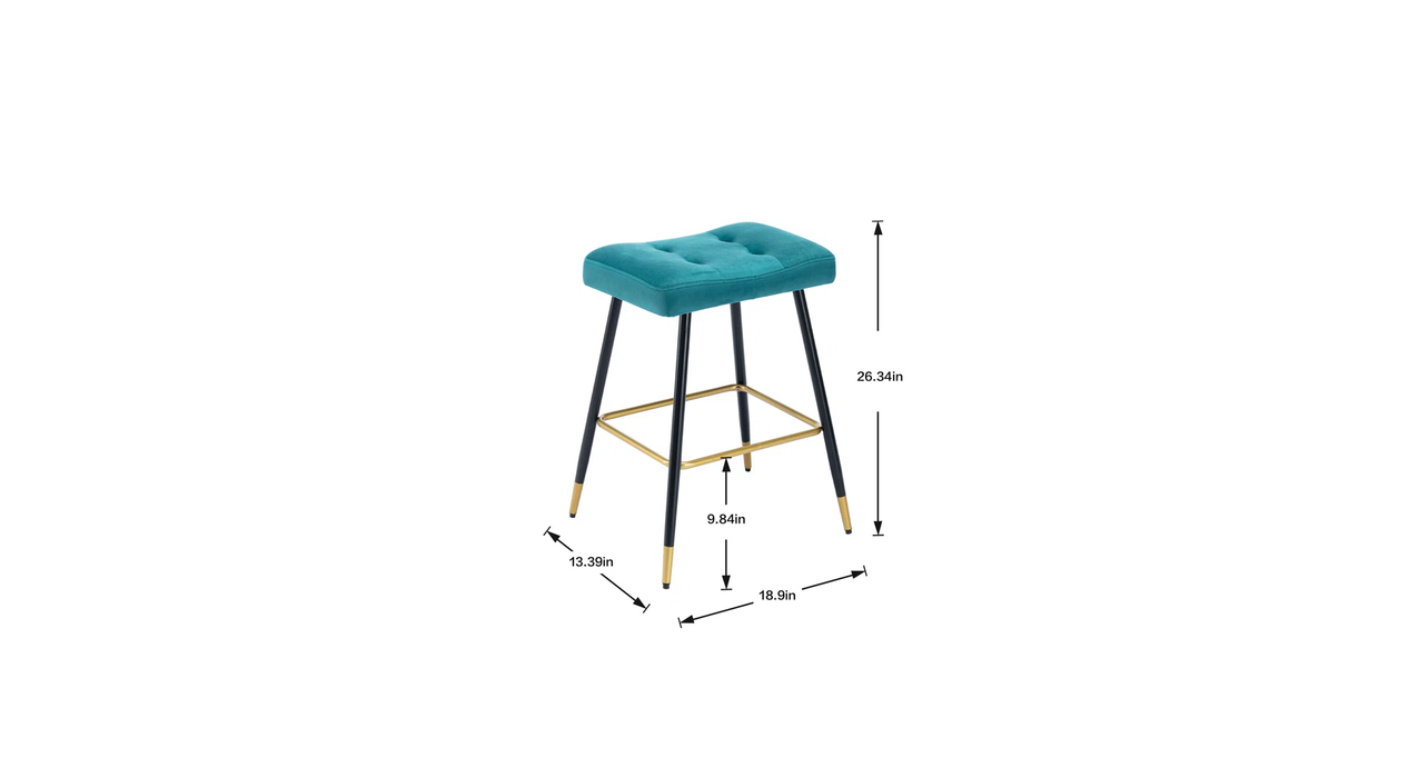 Teal Color Julio Counter Stool