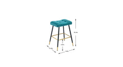 Teal Color Julio Counter Stool - All India Decor