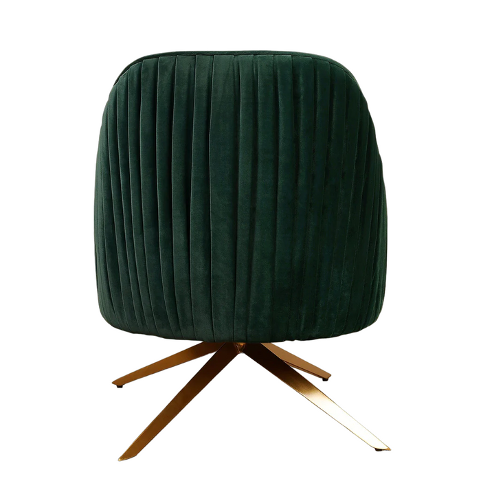 Green Gladden Revolving Accent Chair