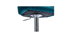 Teal Color Dee Swiel Adjustable Bar Stool - All India Decor