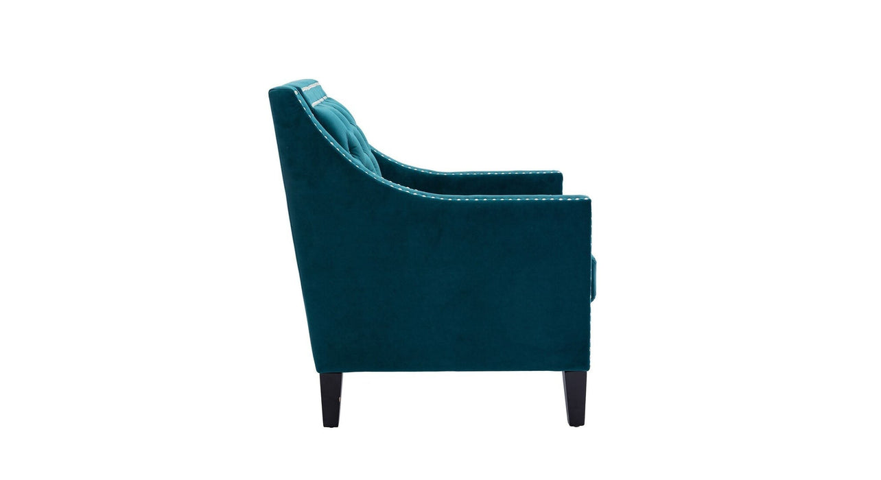 Teal Asaria Accent Chair