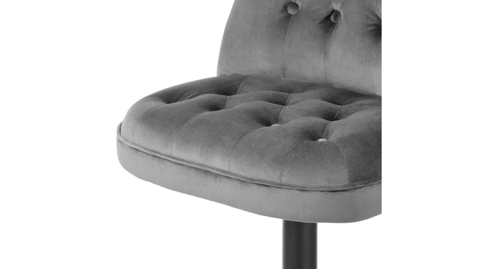 Grey Color Cellan Swiel Adjustable Bar Stool - All India Decor