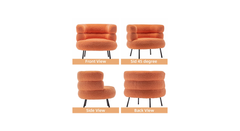 Orange Clive Accent Chair