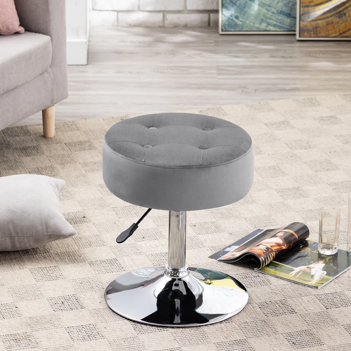 Grey Color Deria  Vanity Stool