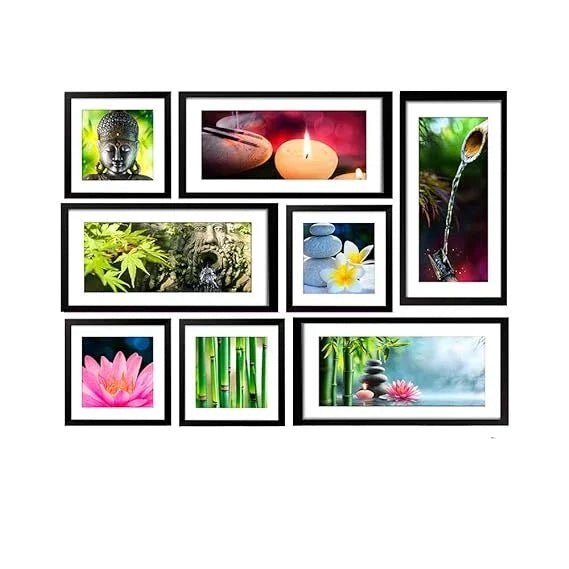 Nature Wall Hanging Collage Photo Frame Set of 8 - All India Decor